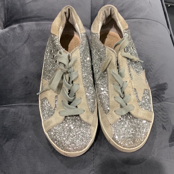Golden Goose Fairly Warn gray and Sliver